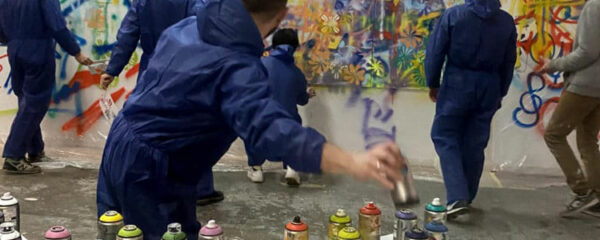 team building street art