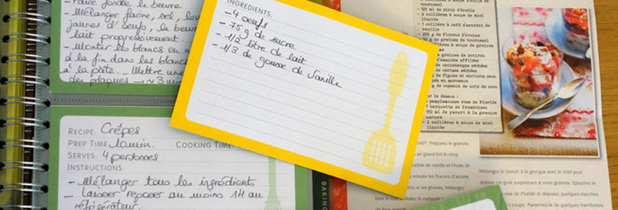 cahier de recette